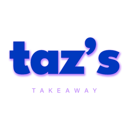 Taz's Takeaway logo.